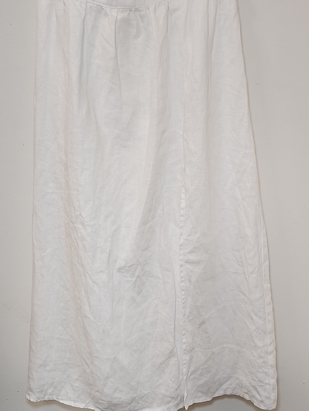 Reformation Elara Linen Dress  square neckline high side slit Size 6 - Picture 7 of 16